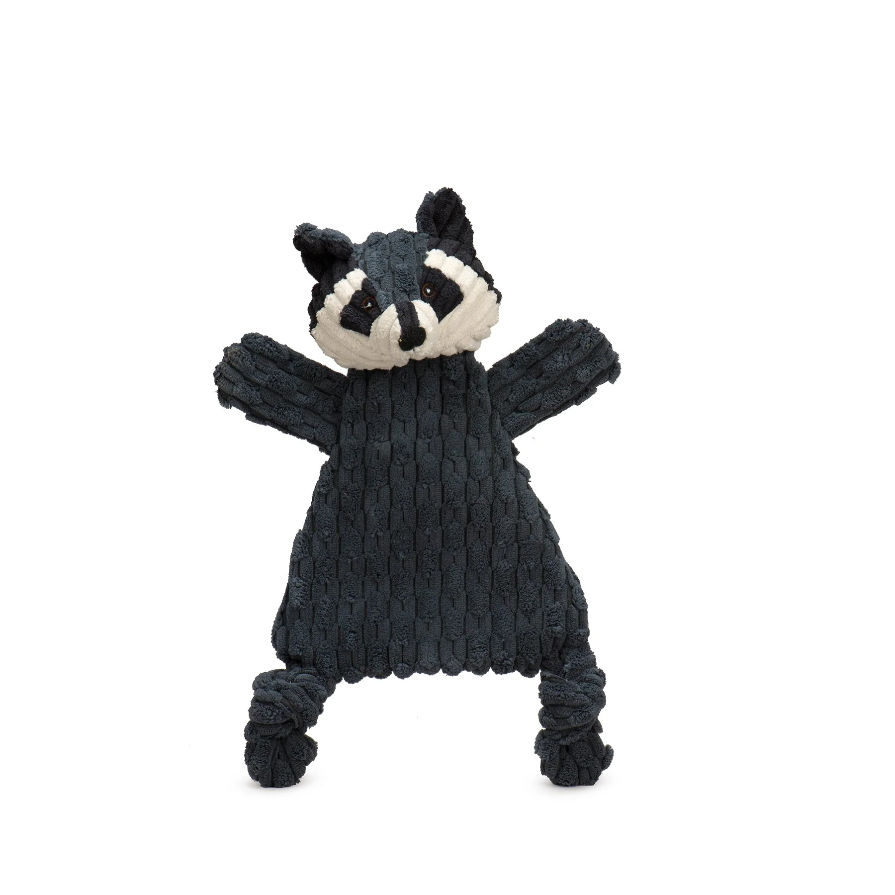 Reggie Raccoon HuggleFlatties™ Durable Plush Dog Toy