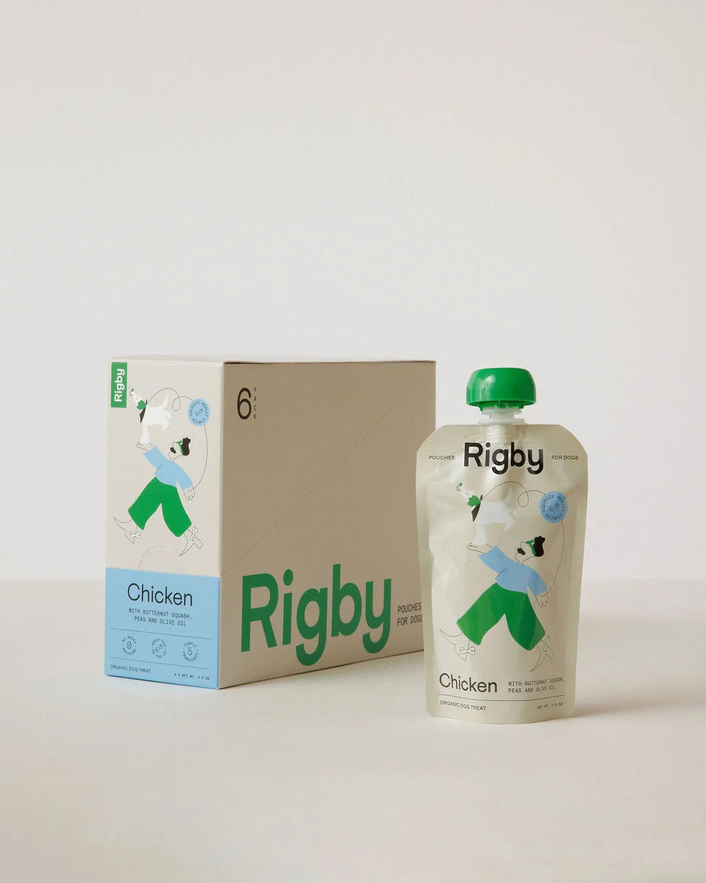 Rigby Organic Chicken Pouch - 6 Pack