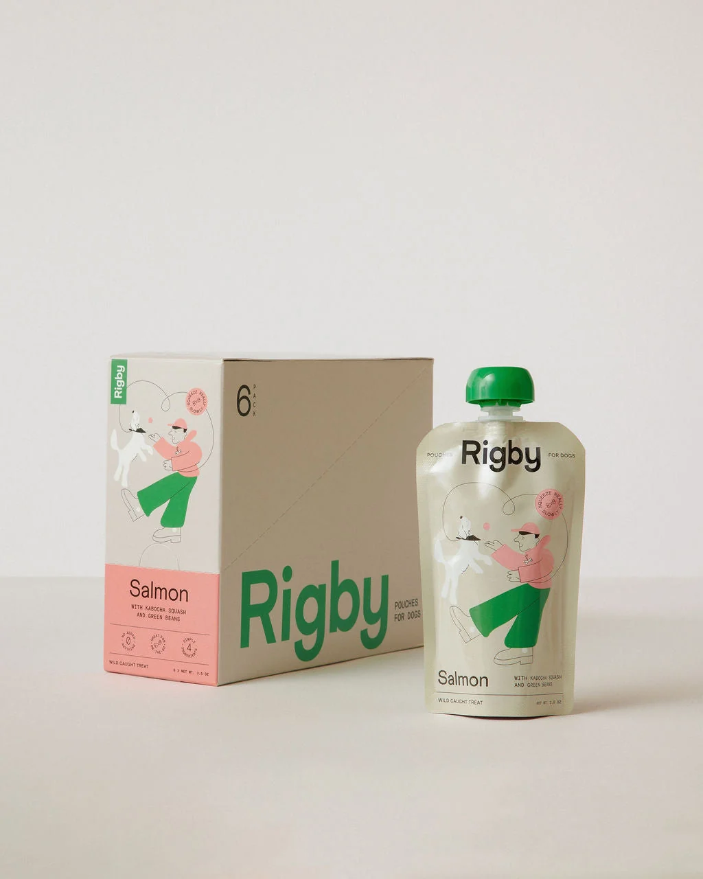 Rigby Organic Salmon Pouch - 6 Pack